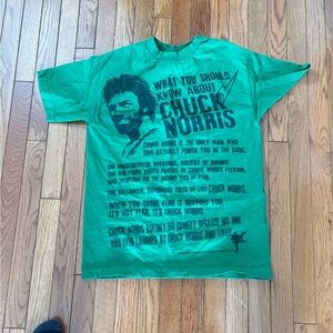 Green Chuck Norris Graphic Tee
